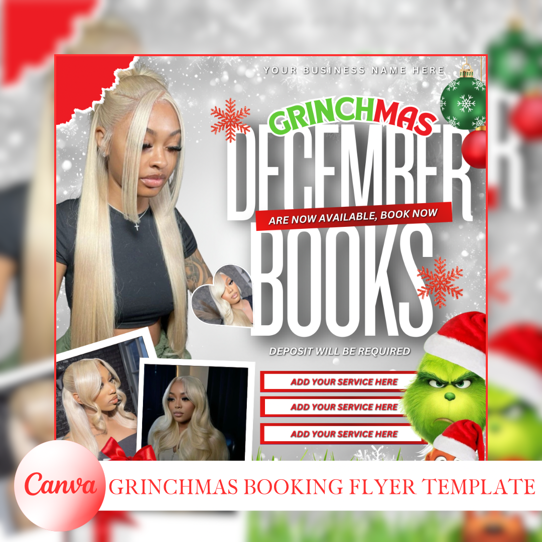 Grinchmas Books Flyer Template